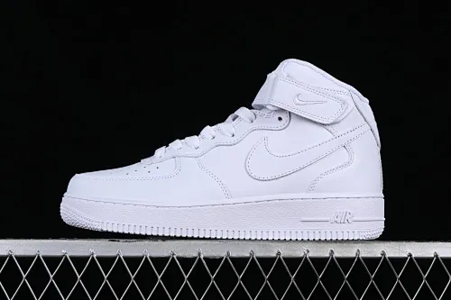 All categories Nk Air Force 1 Air Force series Nk Air Force 1 Mid Air Force mid-top Nk Air Force 1 Mid '07 Air Force 1 first-layer mid-top all-white casual sneakers 315123-111